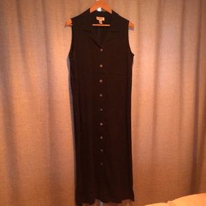 Talbots button down maxi dress. 14